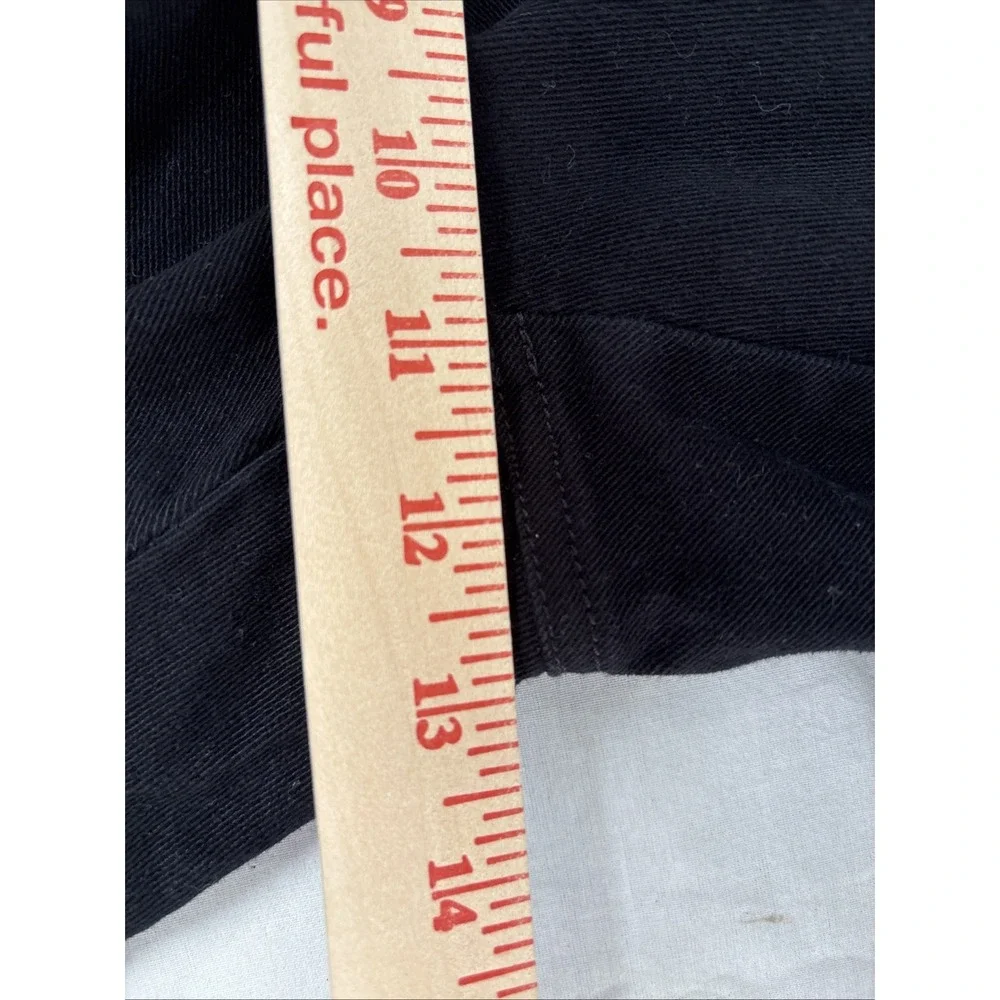 Jones New York Signature Jeans Womens 14W Black Stretch Straight Leg High Rise